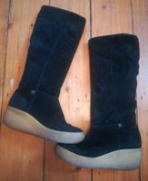 70s Winter Fell Stiefel Gabor Plateau Wildleder Schwarz Vintage Nordrhein-Westfalen - Wermelskirchen Vorschau