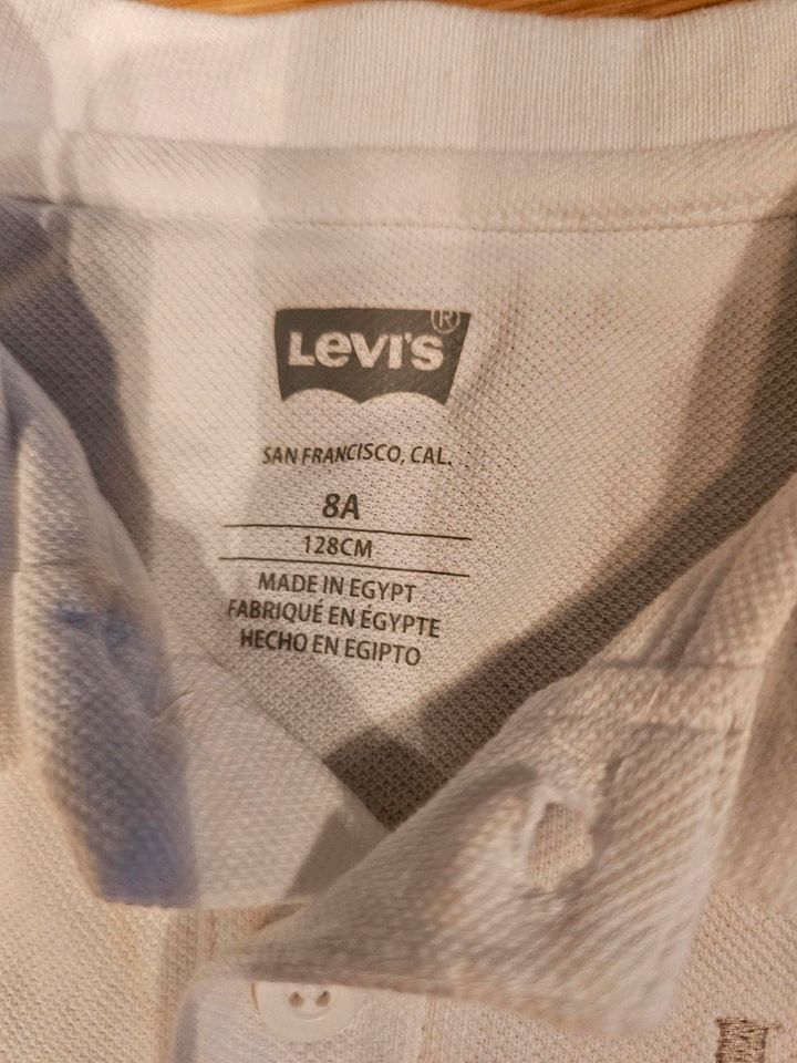 Levis Poloshirt T-Shirt weiß Gr. 128 - Klassiker in Amberg b. Buchloe