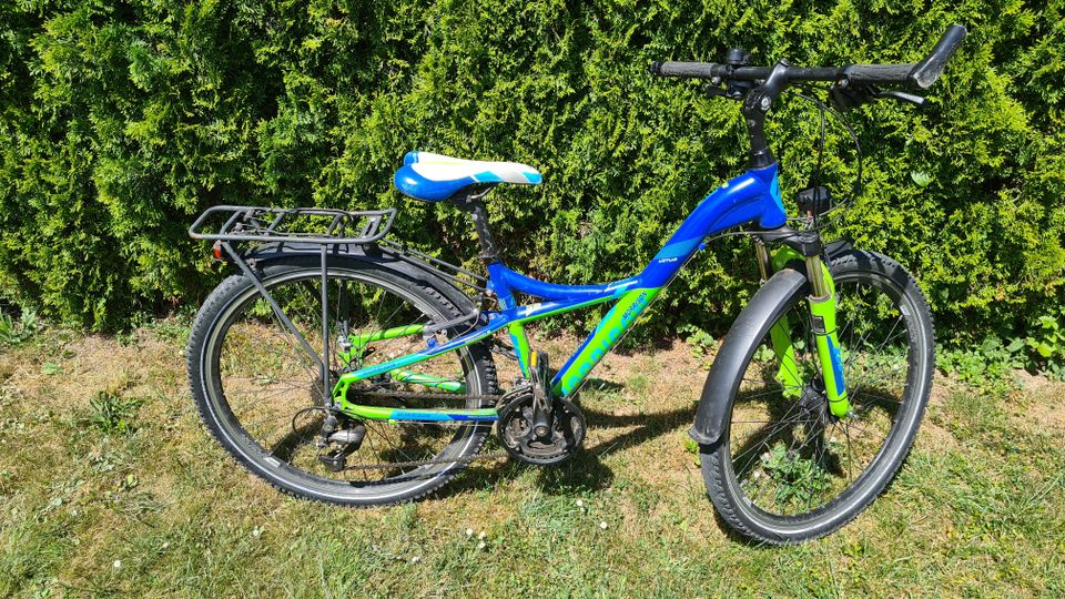 Morrison Lotus 3 Jungen Fahrrad 26* blau grün Licht 24Gang Kinder in Sontheim