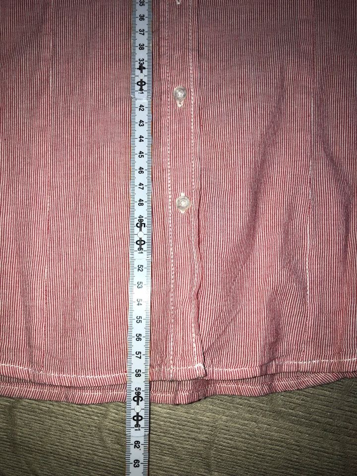 Damen H&M Bluse Shirt Gr. S/36 rot/weiß gestreift in Magdeburg