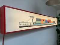 Großer Leuchtkasten Retro Fotografie Containerschiffe Köln - Nippes Vorschau