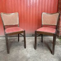 2 x Holzstühle geflochtene Lehne shabby chic vintage Berlin - Tempelhof Vorschau