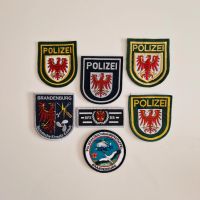 Polizei Patch Abzeichen Brandenburg Sachsen-Anhalt - Zscherben Vorschau