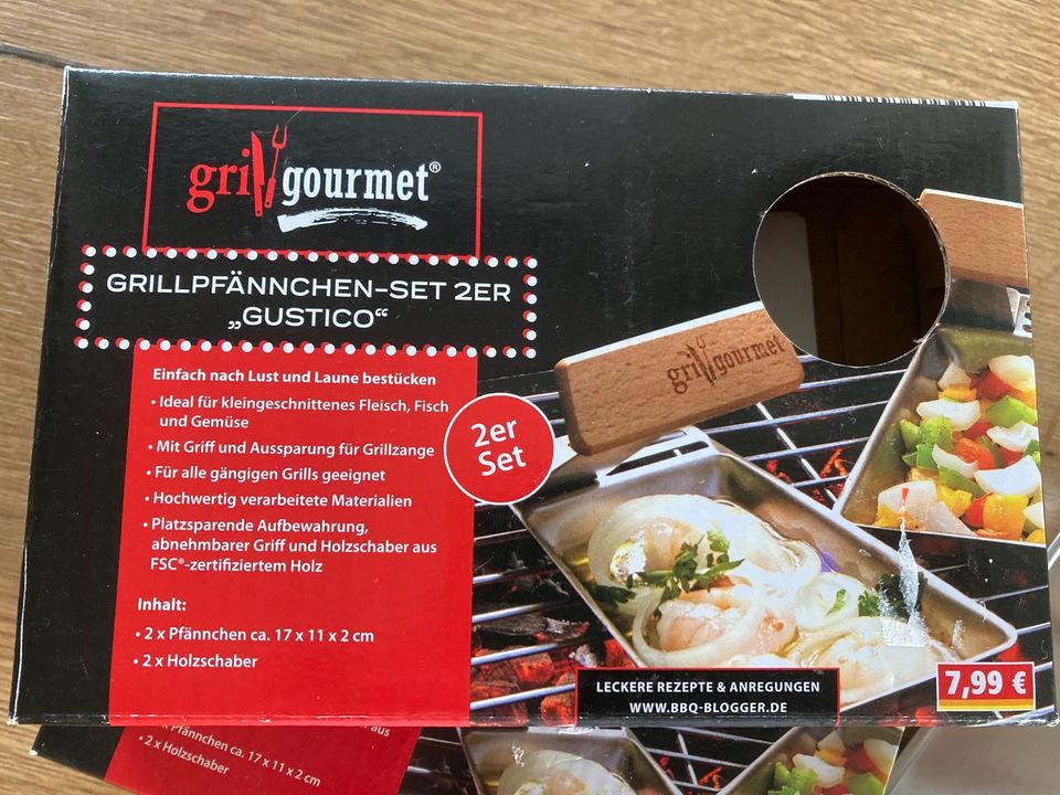 Grillgourmet 4 Stück Grillpfännchen in Grafenau