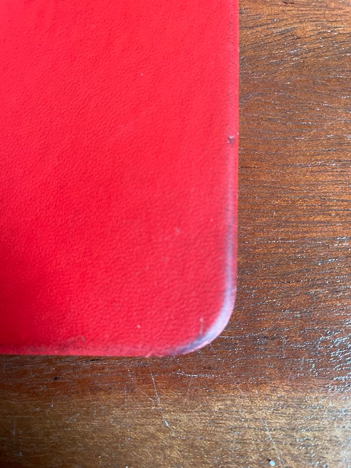 iPhone Hülle 12 Mini Magsafe Leder | rot | gebraucht in Plaidt