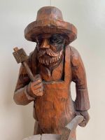 Alte handgeschnitzte Holzfigur 43cm hoch Nordrhein-Westfalen - Langerwehe Vorschau