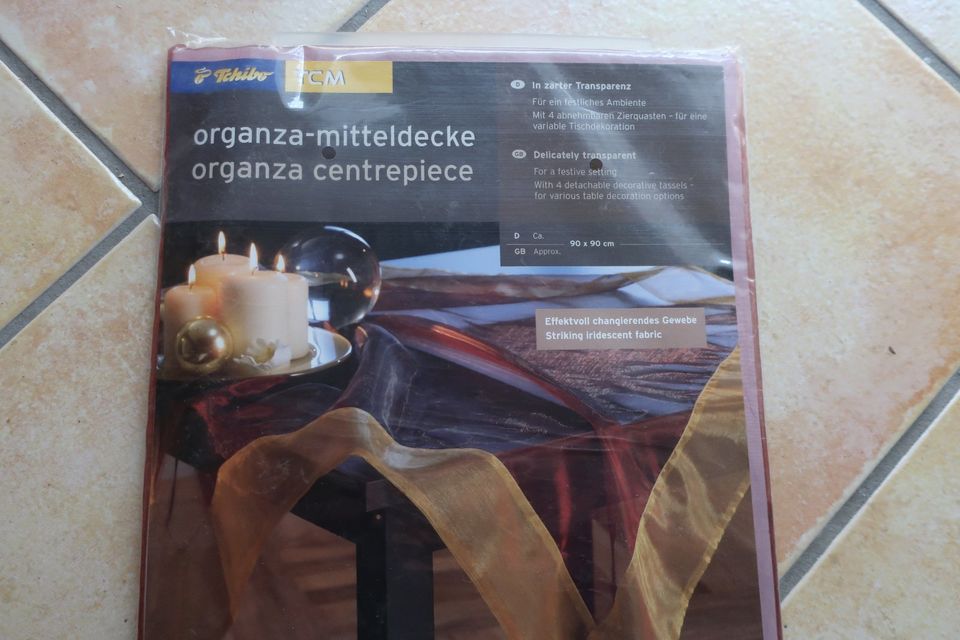 Organza Mitteldecke 90x90 cm *NEU* in Mühlhausen