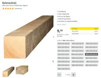 Holz Fichte/Tanne - 10x (5,8 x 5,8 x 300) + 3x (5,8 x 3,8 x 300) Düsseldorf - Wersten Vorschau