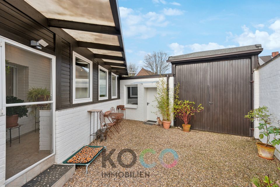 Bungalow! Lagerflächen, Werkstatt, Outdoorbereich! Wohnen & Gewerbe an einem Ort! in Krefeld