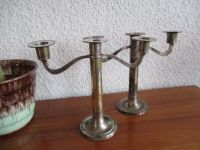 2x Kerzenständer Tafelleuchter Neusilber Art Deco Vintage Holland Niedersachsen - Neuharlingersiel Vorschau