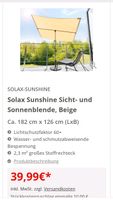 Solax Sunshine Sicht und Sonnenblende Baden-Württemberg - Bad Herrenalb Vorschau