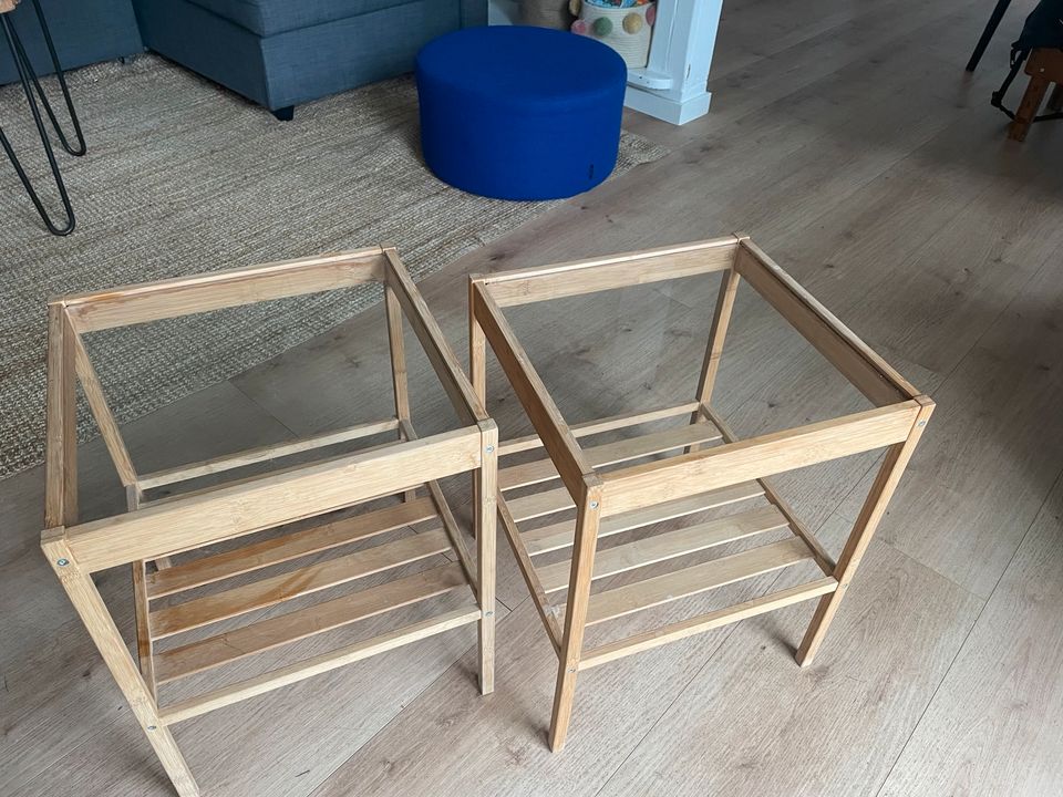 Zwei kleine Beistelltische/Nachttische von Ikea in Sentrup