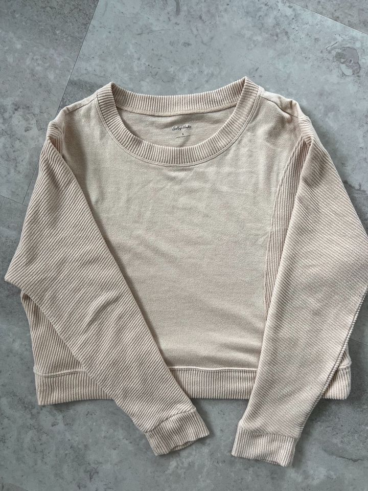 Hollister Gilly Hicks Pullover Sweatshirt Größe S beige in Kirchheim am Neckar