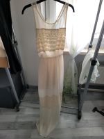 Langes Kleid Maxikleid boho beige durchsichtig 34 36 XS S Baden-Württemberg - Sinsheim Vorschau