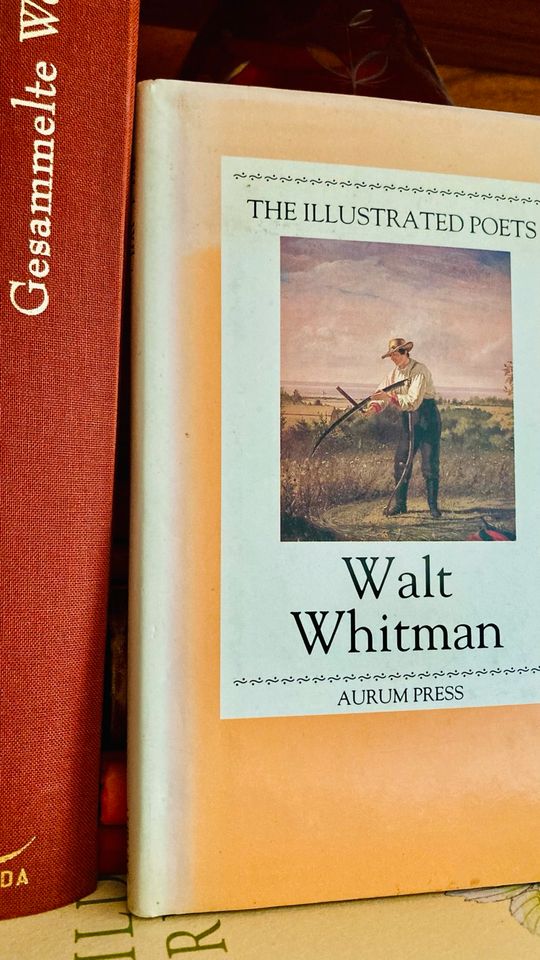 Vintage 1989 „Walt Whitman“ Aurum Press, gebund. Ausgabe, engl. in Frankfurt am Main