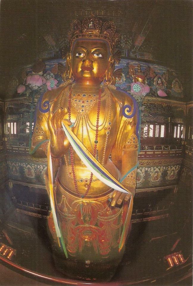 Postkarte ° von Peking - China das Land der Mitte Statuen Buddhas in Kamen