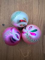 3 alte DDR Weihnachtskugeln Baumschmuck Lauscha Glas Sachsen - Pegau Vorschau