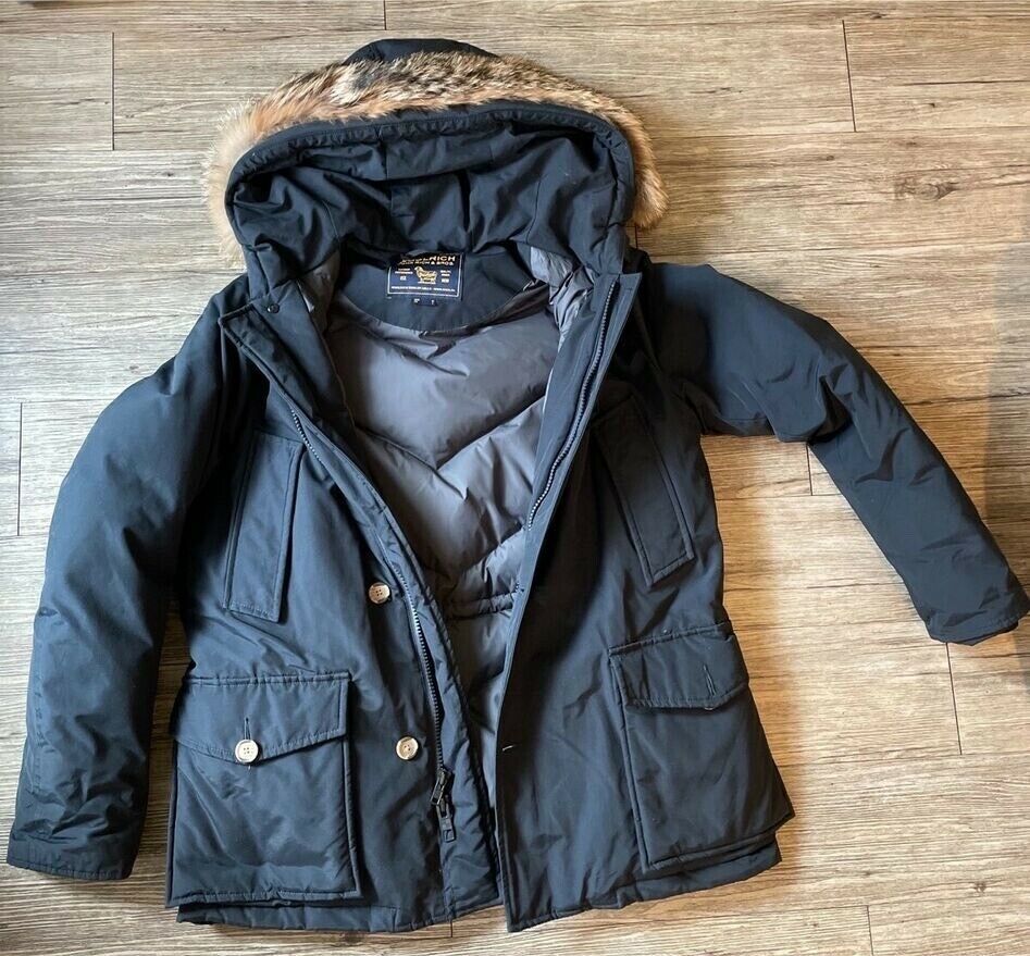 Woolrich Herren Parka Blue blau, Pelz L in Düsseldorf