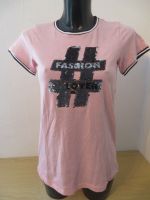 YFK T-Shirt Wende-Pailletten Hashtag 170 NEUw rosa schwarz Bayern - Burglengenfeld Vorschau