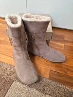 Camper Right  gr.36 beige, Halbschuhe, Echleder,  Fell Niedersachsen - Nordhorn Vorschau