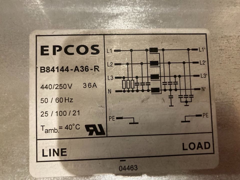 EPCOS B84144-A36-R Netzfilter 2 Stück vorhanden. in Selters