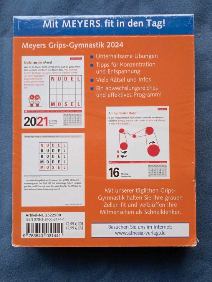 Restposten Kalender 2024: Grips-Gymnastik für jeden Tag (ovp) in Aßlar