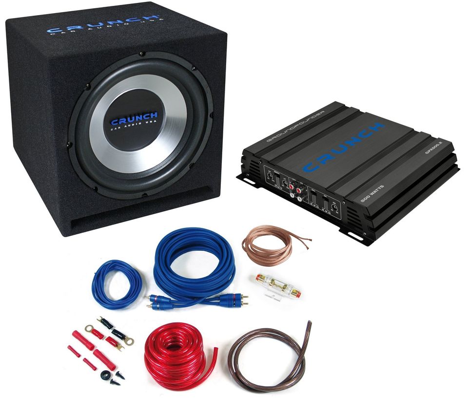 Neu Crunch CBP-500 Subwoofer Endstufe Kabel KFZ Auto Bass in Recklinghausen