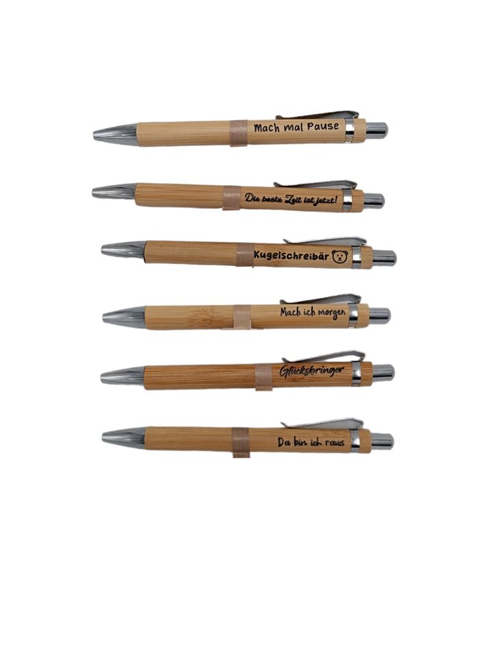 Bambus Kugelschreiber mit Spruch 24 Stück Posten Restposten in  Nordrhein-Westfalen - Ascheberg | Büro & Schreibwaren kaufen | eBay  Kleinanzeigen ist jetzt Kleinanzeigen