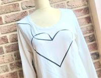 S.OLIVER Damen Sommer T-Shirt Langarmshirt 40 M/L weiß Herz ❤️ Nordrhein-Westfalen - Jüchen Vorschau