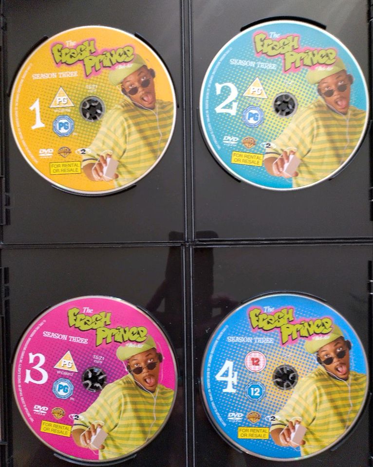 4 DVDs Staffeln 1-24, "The fresh Prince" - Prinz von Bell Air in Mertloch