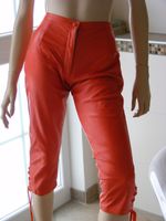 Capri-Style Hose Leder Lederhose Crazy Outfits, orange Gr. XS Saarland - Tholey Vorschau