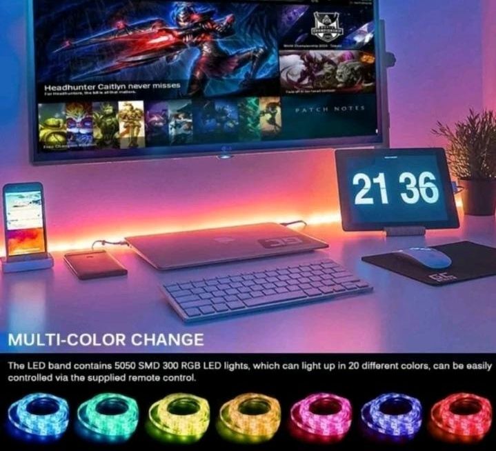 12 m LED Stripe RGB Leiste Streifen Bluetooth Strip Band Leuchte in Hamburg