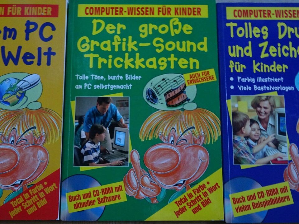 3 neu PC-Bücher für Kids  z.B. Mit dem PC um die Welt in Büchen