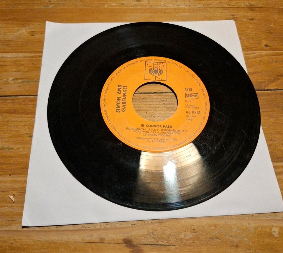 Vinyl Single: Simon And Garfunkel: El Condor Pasa in Biebergemünd