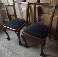 Stuhl, 3 Stühle, älter, beschnitzte Beine, Klauen, Adlerkrallen, Niedersachsen - Langlingen Vorschau