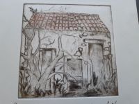 Radierung,"Häuschen in d.Provence" ,14,5x14,5cm,Edemd Keler Hessen - Mörlenbach Vorschau