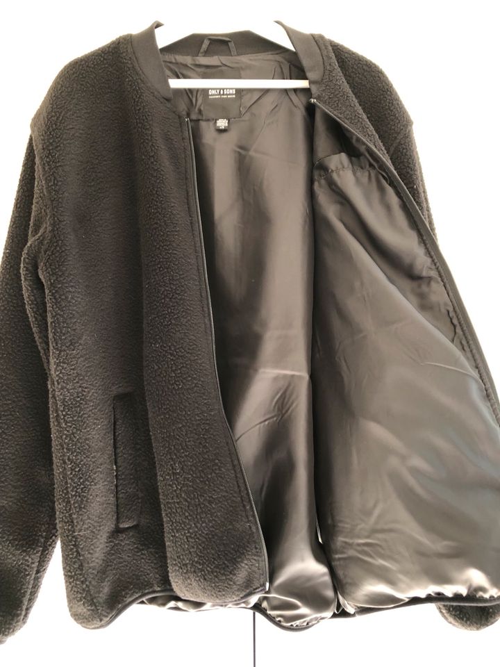 Only Fleecejacke Sherpafleece Teddyfleece Gr. L schwarz in Neu Wulmstorf