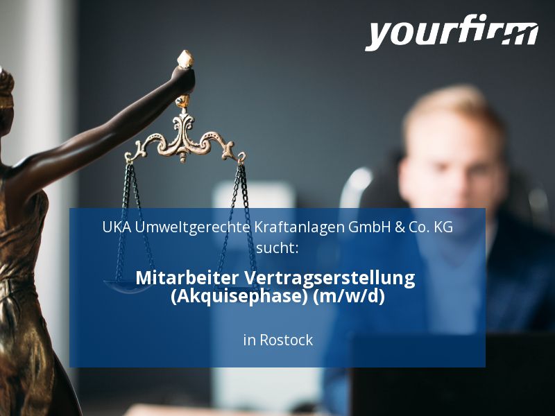 Mitarbeiter Vertragserstellung (Akquisephase) (m/w/d) | Rostock in Rostock