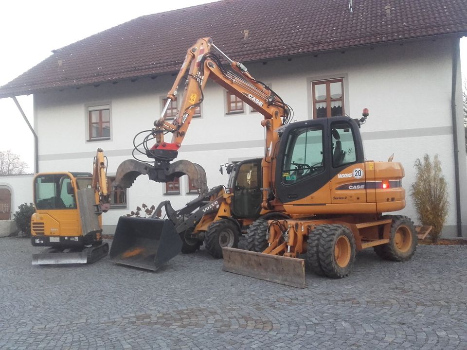 Vermiete Baumaschinen, Kompaktbagger, Minibagger,Radlader in Neuhaus am Inn