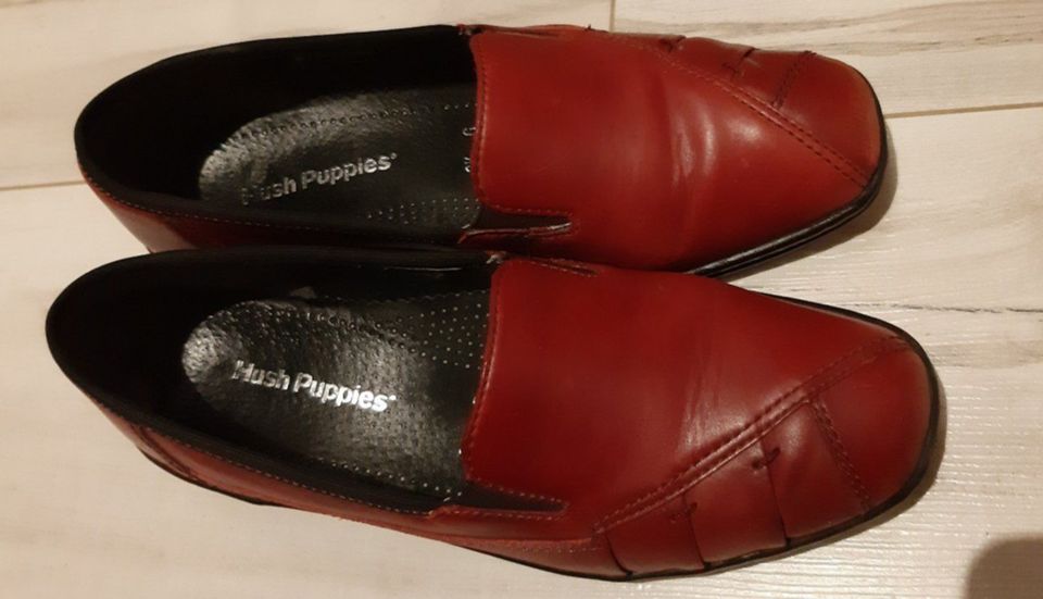 Damen Halbschuh Hush Puppies rot Gr. 3,5   G; 36 in Grünhain-Beierfeld 