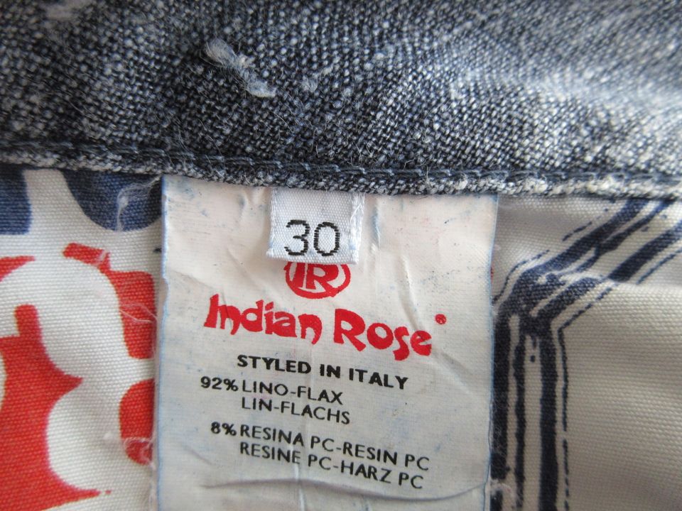 Indian Rose Damenhose Jeans Hose Gr.30 Mit Leinen. in Zierenberg