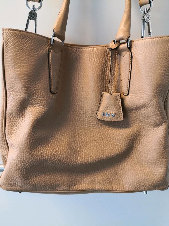 Tasche Leder Abro beige Top in Renningen