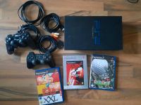 Playstation 2 PS2 Konsole, 2 Controller + 3 Spiele + Memory Card Nordrhein-Westfalen - Gescher Vorschau