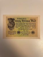 2 Stück 20 Millionen Mark Reichsbanknote von 1923 Hamburg - Bergedorf Vorschau