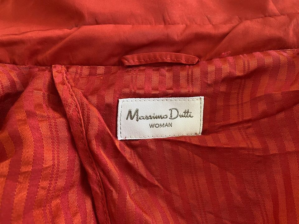 MASSIMO DUTTI WOMAN JACKE TRENCH ROT CHIC ELEGANT L TOP GESCHENK in München