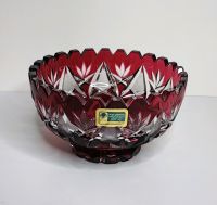 Lausitzer Glas Schale Bleikristall Römer Rot 13,5 x 8 cm DDR Brandenburg - Spremberg Vorschau