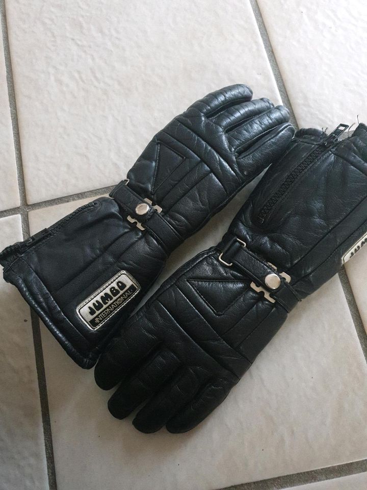 Motorrad Handschuhe schwarz Gr. 6,5-XS in Röhrmoos