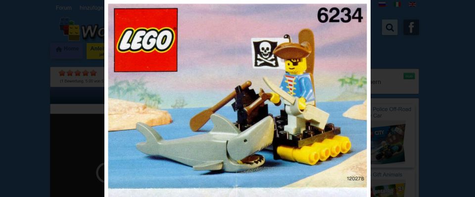 LEGO 6234 Renegade's Raft (1991) 40 Teile in Hamburg