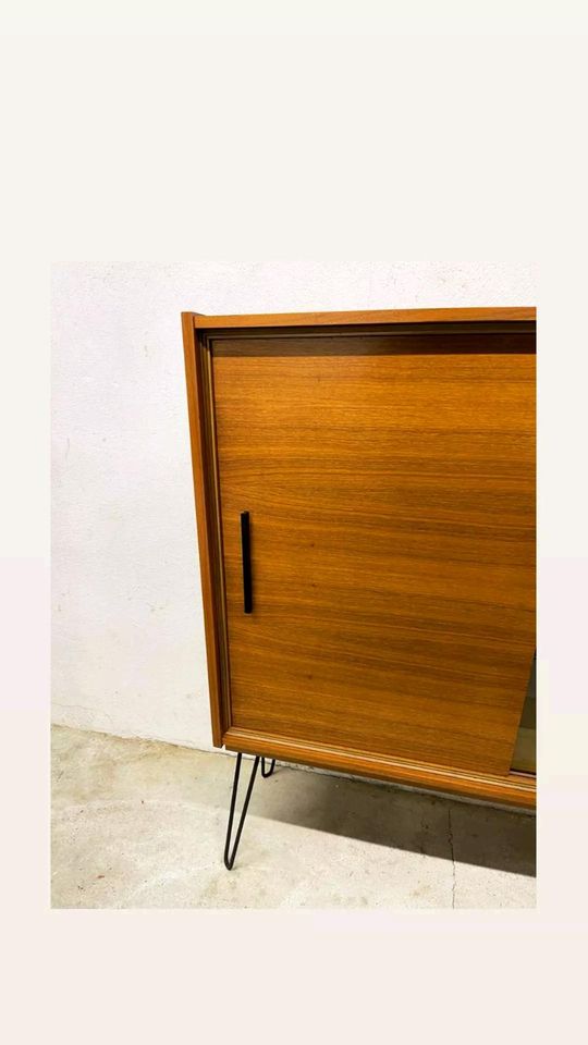 Retro Highboard/Sideboard/vintage/danish/mid/teak/omnia/minibar in Uettingen