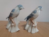 2 identische Porzellan Vogel Figur Deko - Weiß Blau - 1A Zustand Hessen - Pfungstadt Vorschau